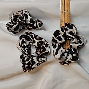 Animal print #2 satin scrunchies